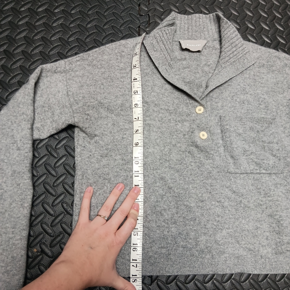Everlane Gray Cashmere Sweater Womens Medium - Picture 6 of 6